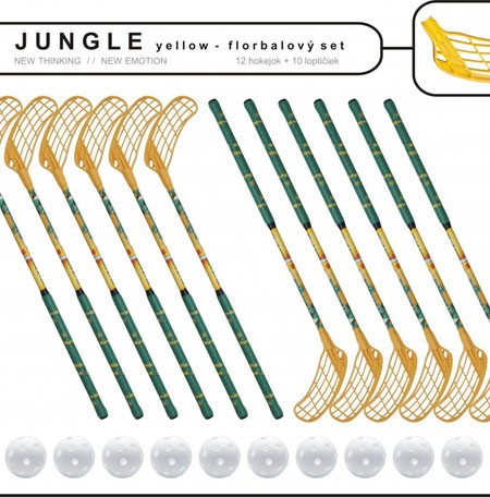 Set MPS Jungle děti (12 hokejek + 10 míčků)