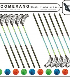 Set MPS Boomerang (12 hokejek + 10 míčků)