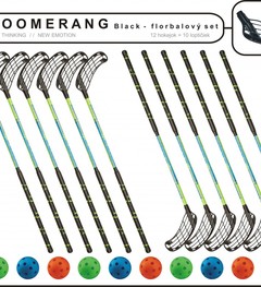 Set MPS Boomerang (12 hokejek + 10 míčků)