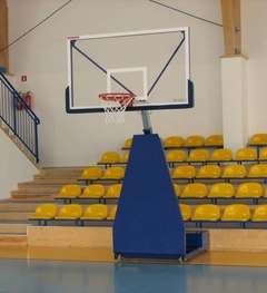 Basketbalová konstrukce posuvná, nájezdová MINI